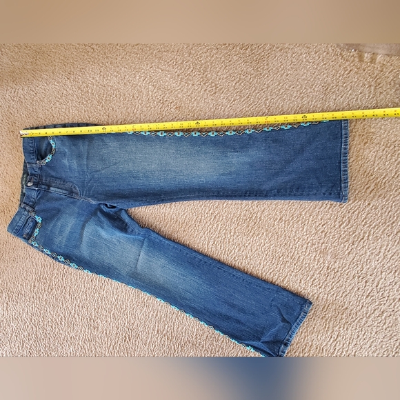 Vintage Lauren Jean Co BEADED Jeans. Size 12.